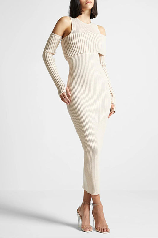 Overlay Knitted Dress