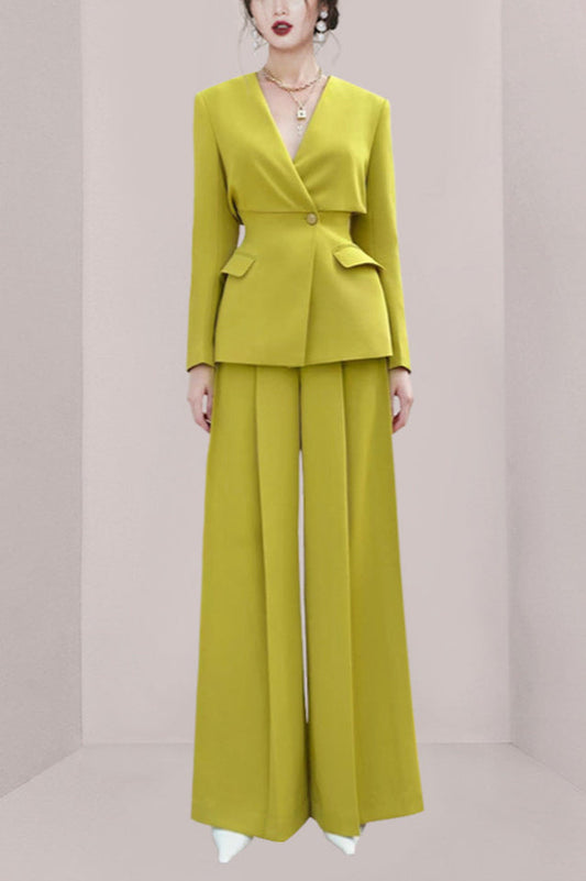 Hazel Neon Corset Blazer Set