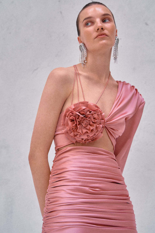 Floral Caramel Dress