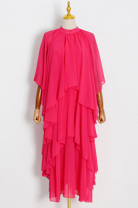 Layered Silk-Georgette Gown