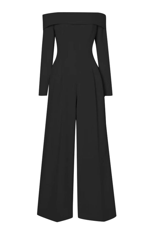 Vesper Off The Shoulder Crepe Jumpsuit