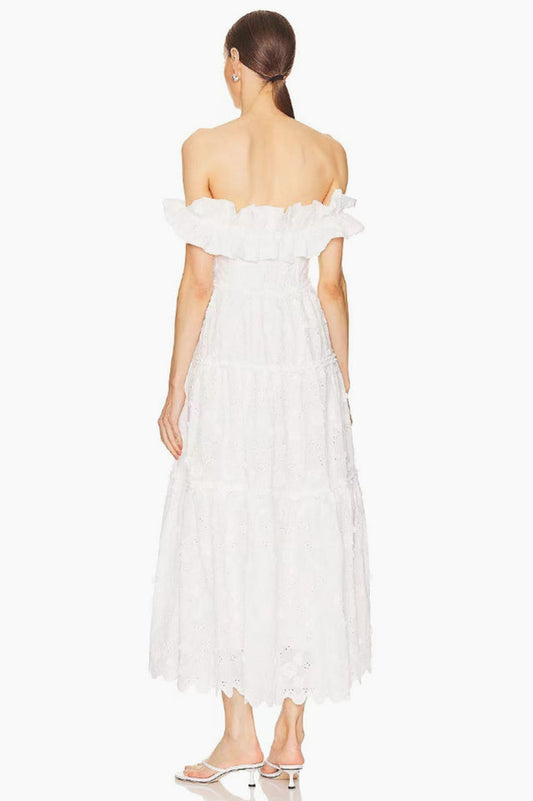 Piccola Off Shoulder Midi Dress