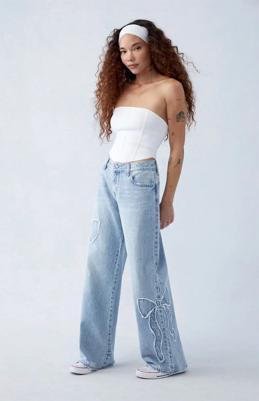Lila | Bow Jeans