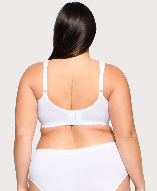 MagicLift Cotton Support Bra White