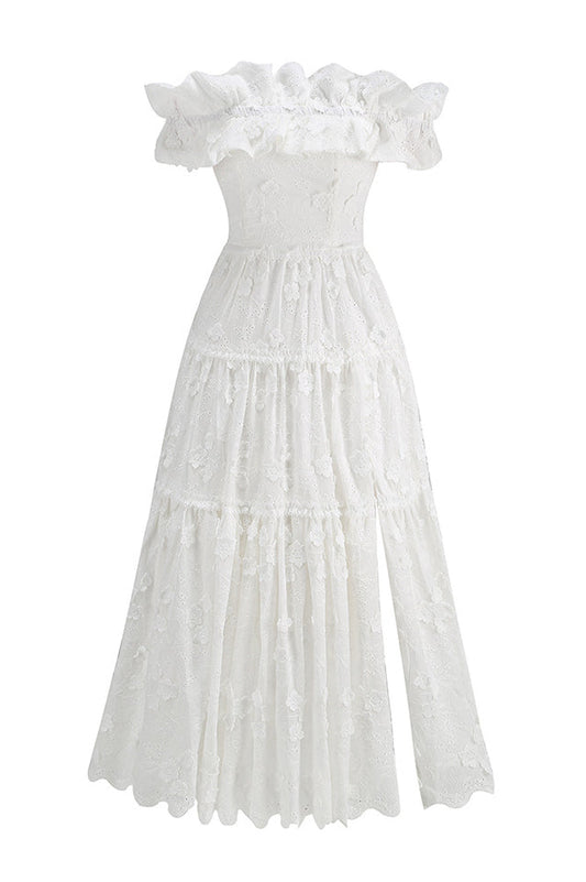 Piccola Off Shoulder Midi Dress