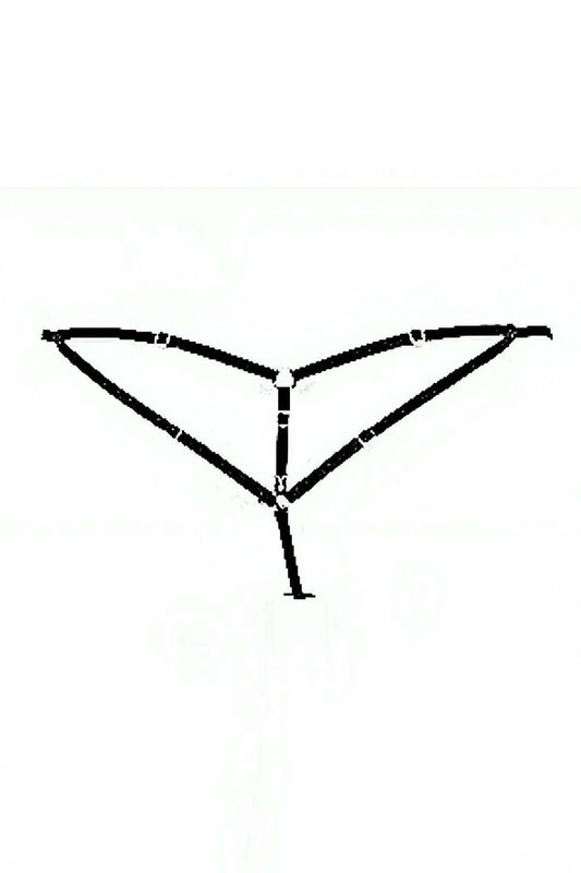 Sexy Rubber Harness Thong