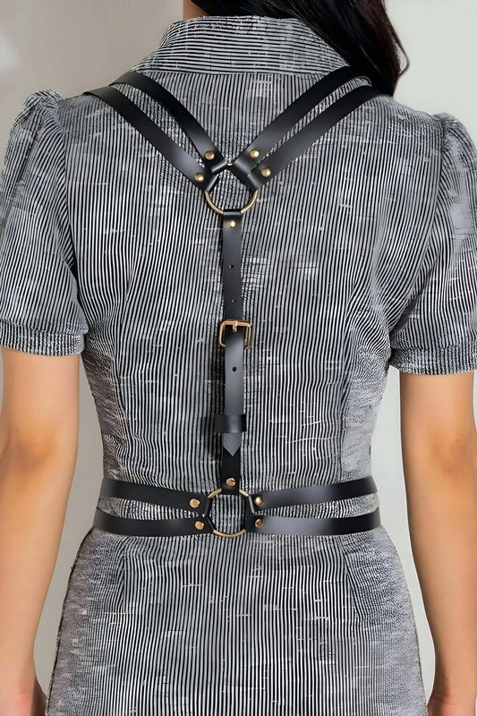 Sexy Shoulder Strap Leather Waist Belt, Clothing Accessories