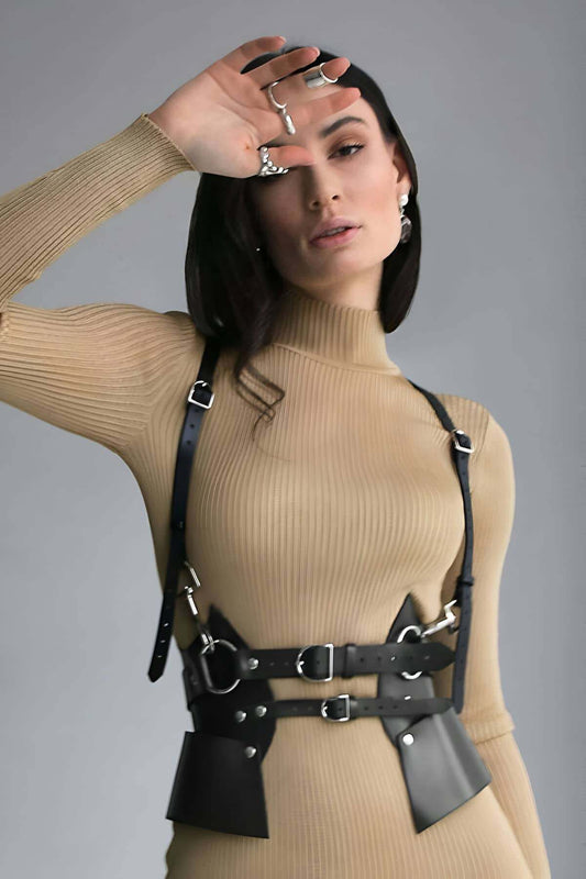 Leather Dress Belt, Belt Over T-Shirt, Stylish Leather Belt