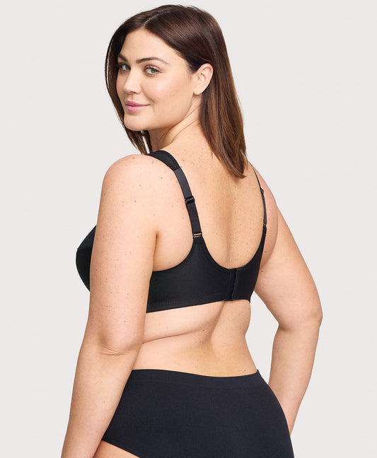 Low Cut WonderWire Lace Bra Black