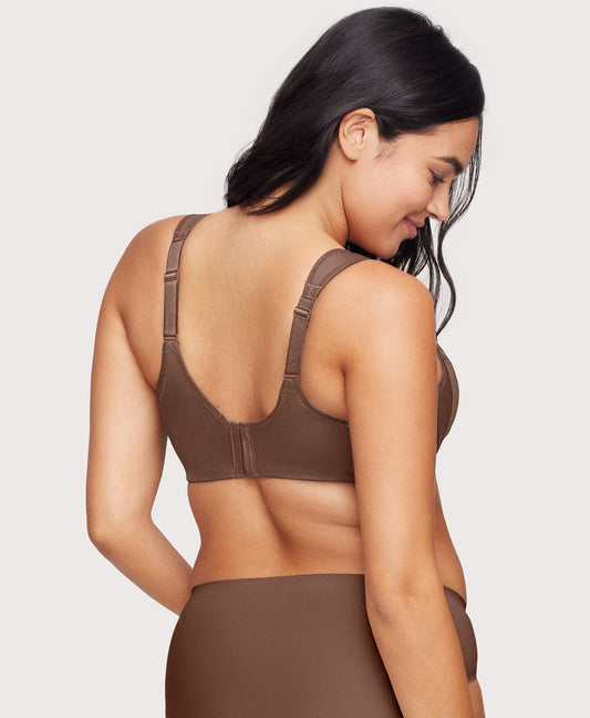 Low Cut WonderWire Lace Bra Mocha