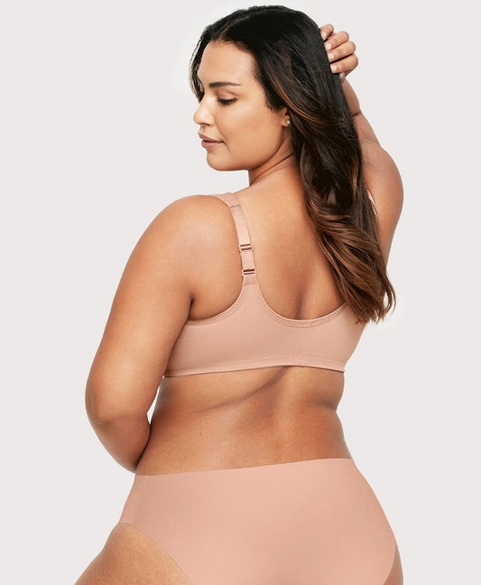 Front-Closure WonderWire Bra Cappuccino