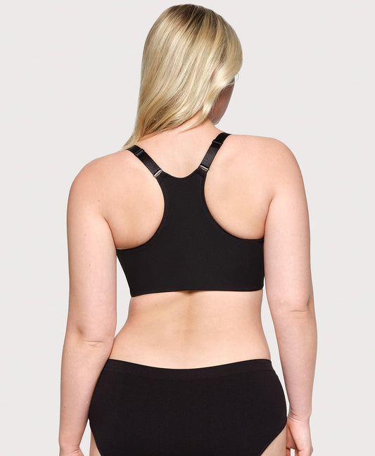 Front-Closure Smoothing WonderWire Bra Black