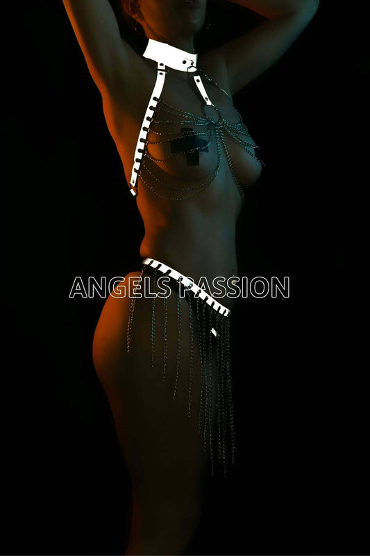 Chain Skirt, Chain Reflective Harness Set