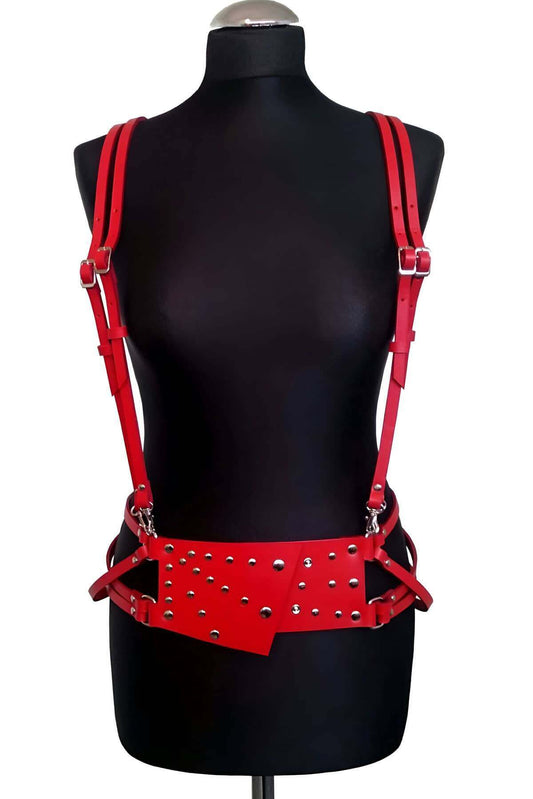 Fancy Leather Shoulder Harness - sexy harness