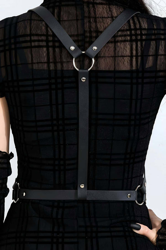 Stylish Leather Accessory for Dress Top