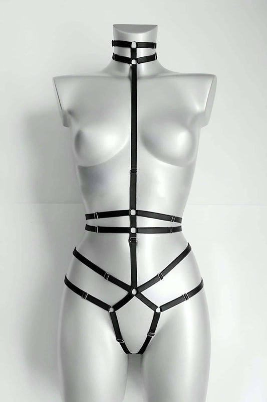 Sexy Open Crotch Garter Harness