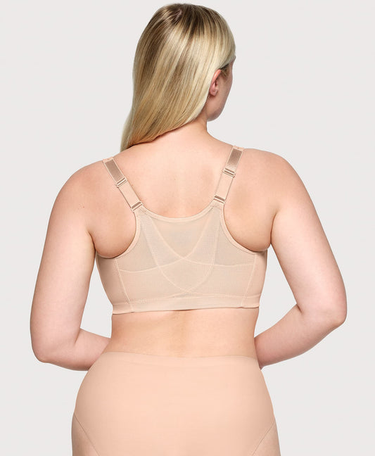 MagicLift Front-Closure Posture Back Bra Cafe Band | 38