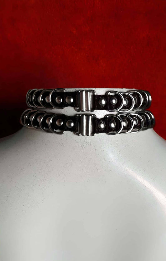 Rubber Choker - Rubber Leash Harness - Handmade Rubber Choker