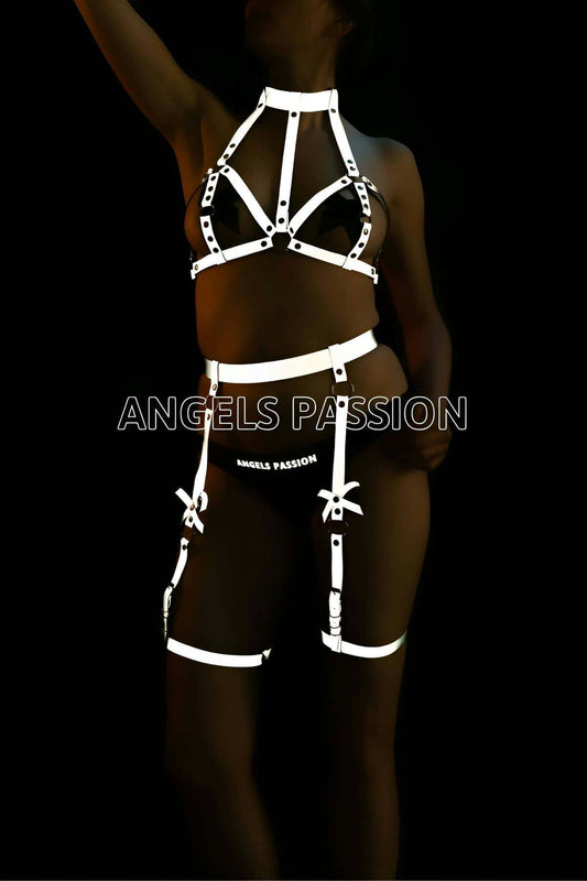 Reflective Garter Set Glow in the Dark Garter Set
