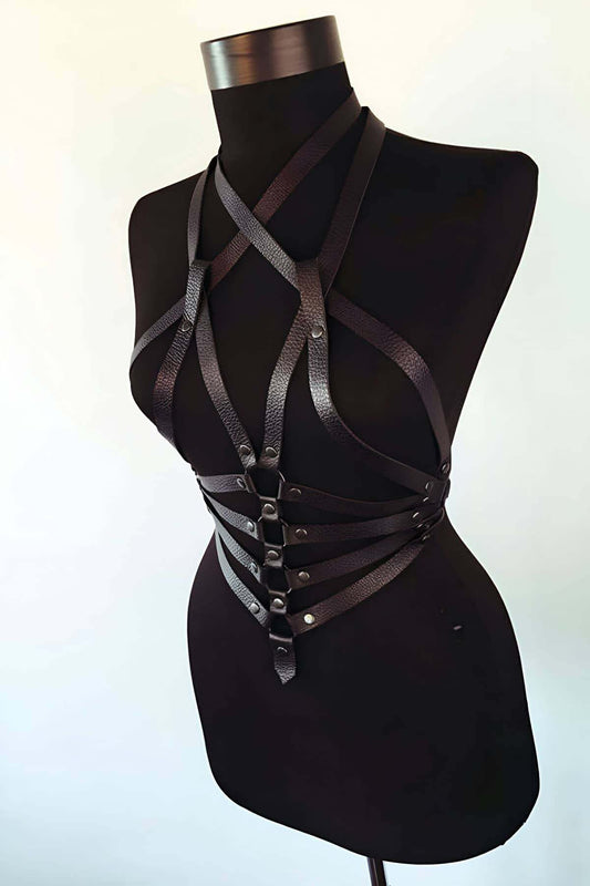 Special Production Leather Model - sexy body harness
