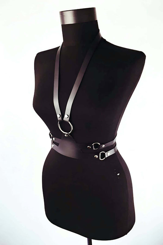 Special Production Leather Model - leather body harness