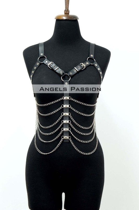Large Size Chain Chest Harness