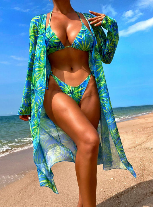 Allure Triangle Bikini – Ocean Escape – Aqua Luxe