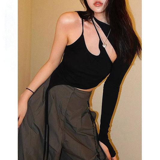 Welcome By Myself Crop Tops