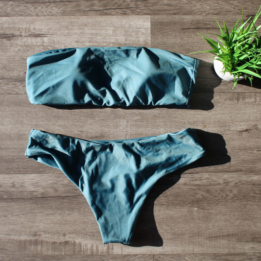 Refined Cut-Out Bikini – Tropical Bloom – Golden Shore