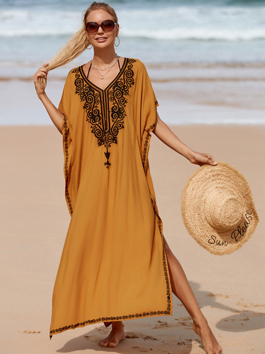 Crazy Love Rayon Stylish Kaftan Dress