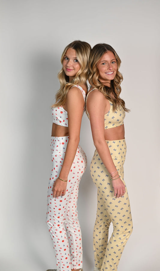 Lavender Bows Athleisure Bottoms