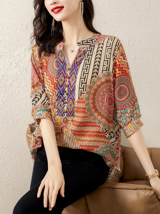 Is My Dreamy Printing Short-Sleeved Tops