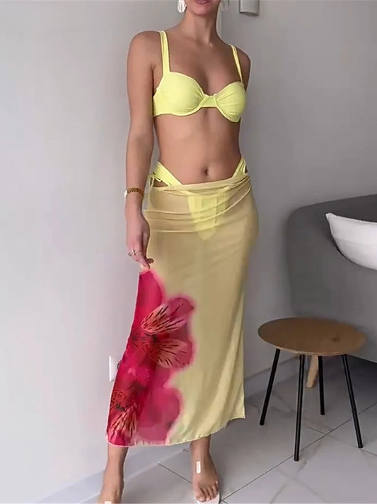 Printed Underwired Swim Dress