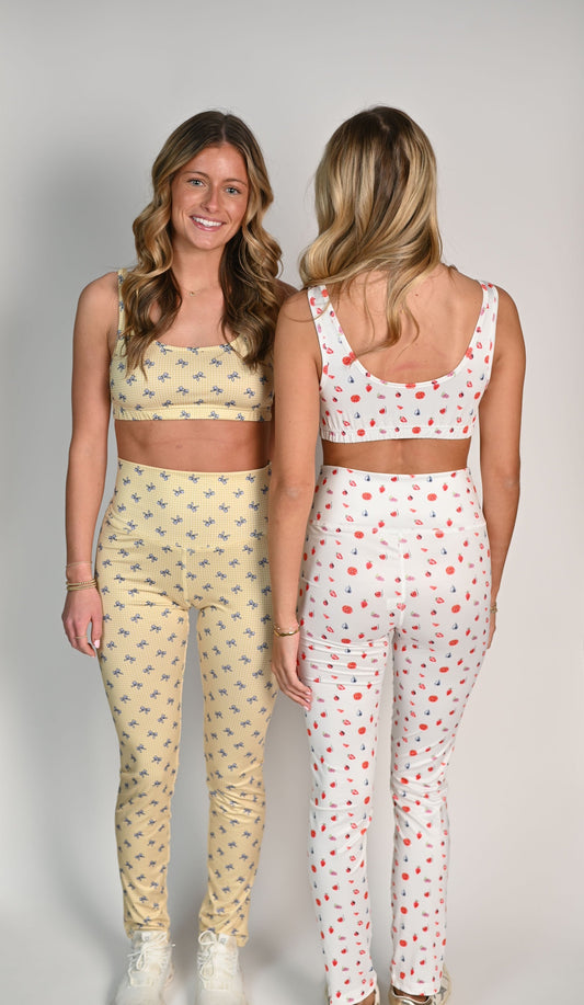 Lavender Bows Athleisure Top