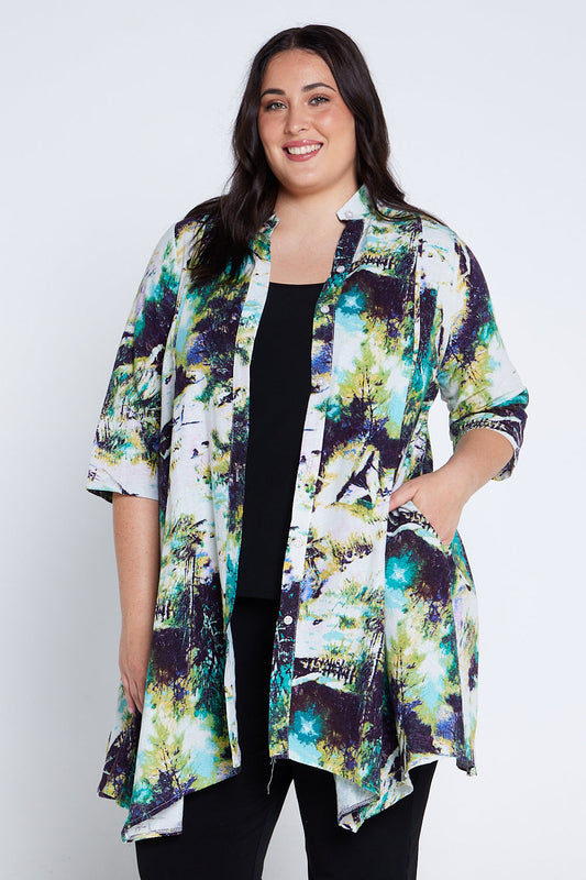 Hermione Shirt - White Green