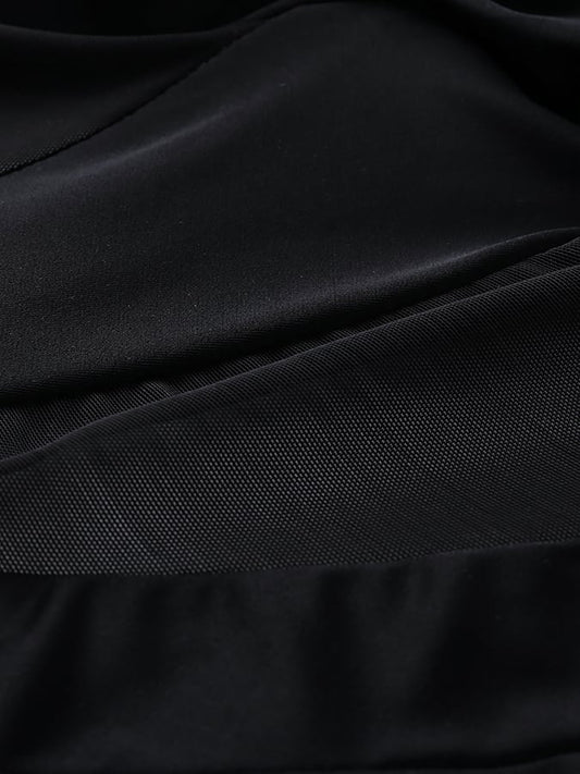 Luxe Strappy Swimsuit – Midnight Swim – Azure Tide