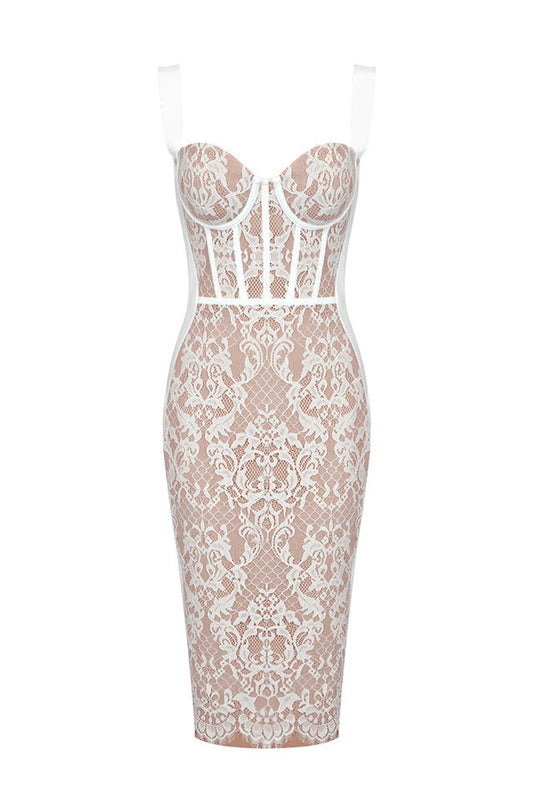 Poem Sling Dress With Lace