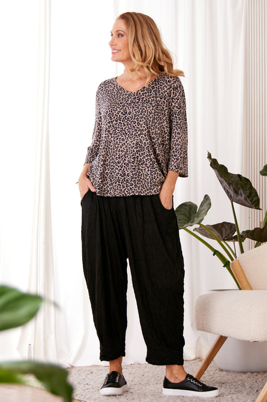 Lindy Top - Animal Print
