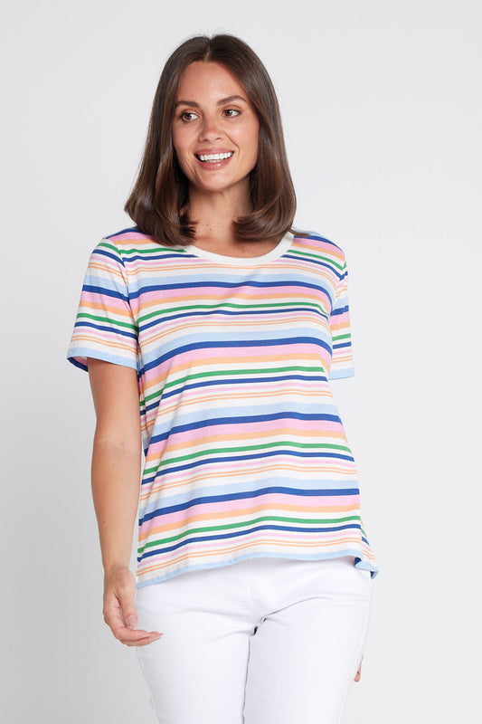 Sorbet Tee - Multi Stripe