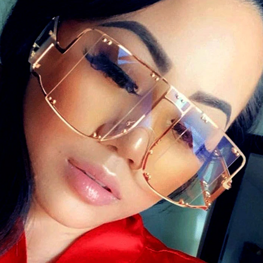 Not Your Bussiness Shield Sunglasses