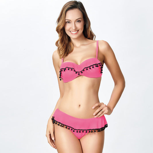 Romantic Cut-Out Bikini – Floral Dream – Azure Tide