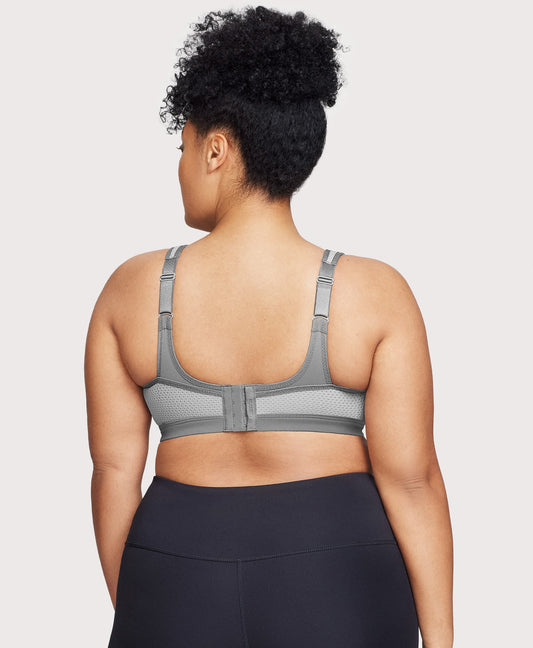 High Impact Underwire Sports Bra Gray