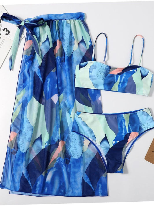 Luxe High-Waist Bikini – Crisscross Style – Sunset Muse