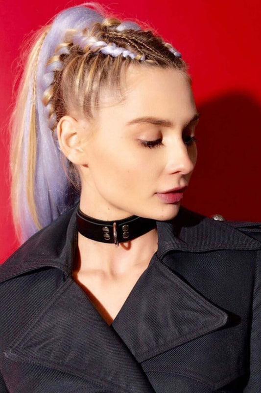 Women's Adjustable Cool Stylish Leather Choker Collar
