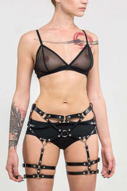 Obsidian Embrace Garter Harness