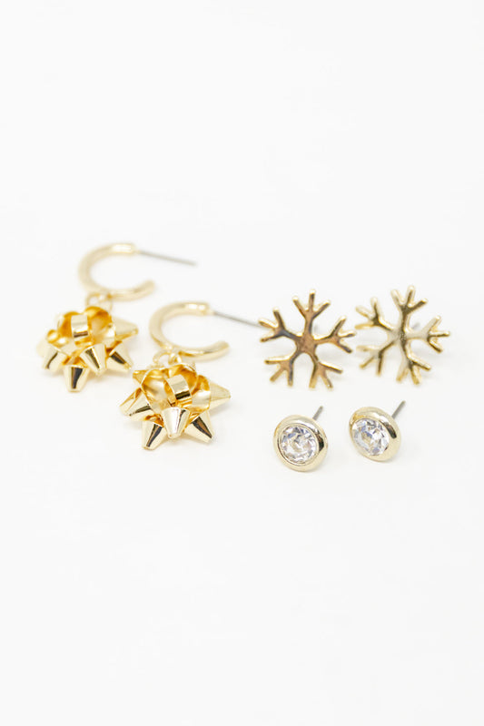 Twinkle & Tinsel Holiday Earrings Set