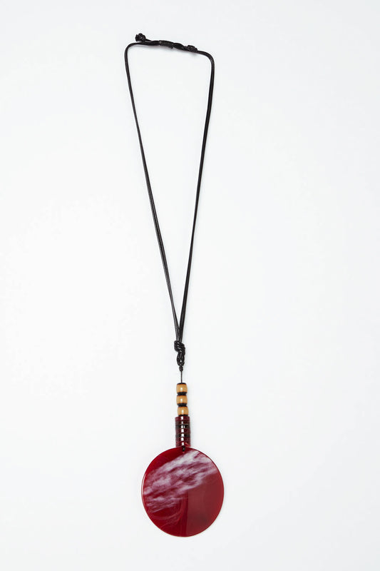Elowyn Necklace - Burgandy