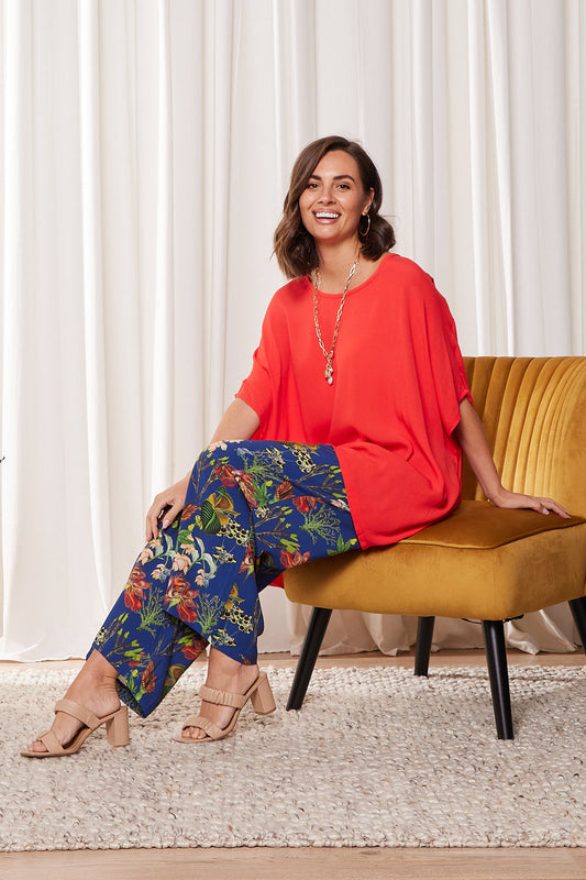 Kuala Lumpur Top - Bright Red