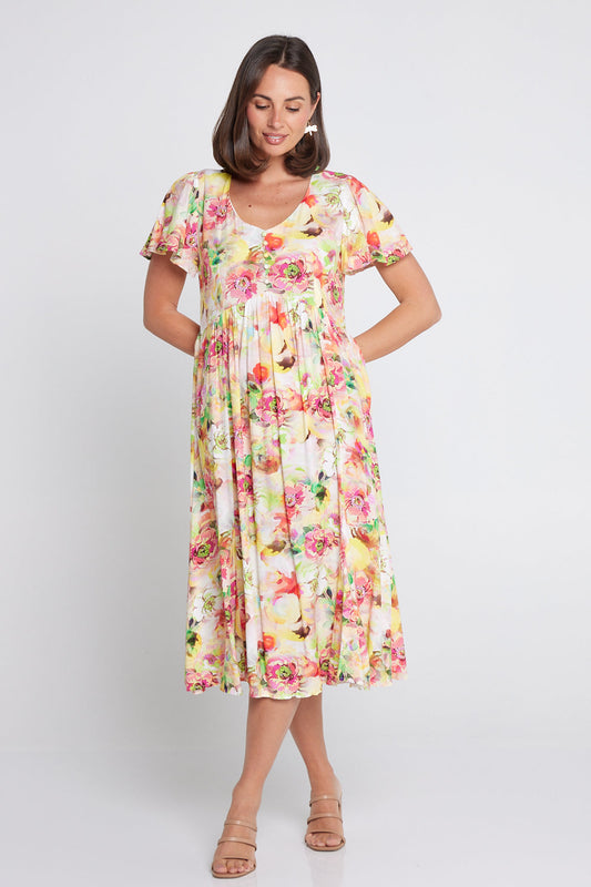 Brighton Dress - Sunrise Floral