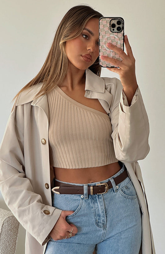 Got You Hooked Belt Chocolate/Gold